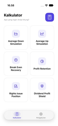 StockMetric: Kalkulator Saham screenshot 1