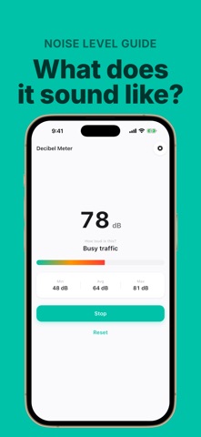 Decibel Meter: dB Noise Check iPhone screenshot