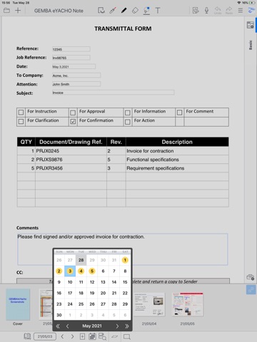 GEMBA Note Viewer 7 iPad screenshot