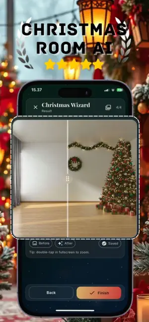 AI Christmas Room Redesign screenshot 1