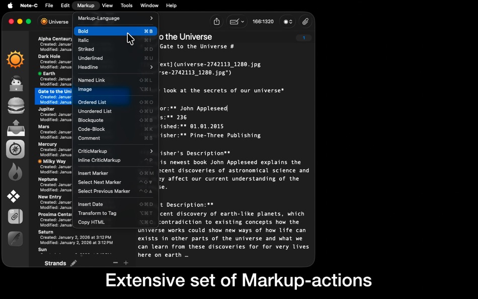 #3. Note-C (macOS) Podle: Xelaton Software
