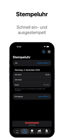 myTime - Zeiterfassung — Screenshot 3