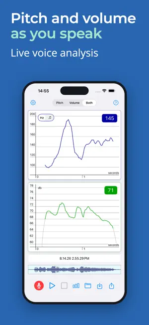 Voice Analyst: Pitch & Volume screenshot 1