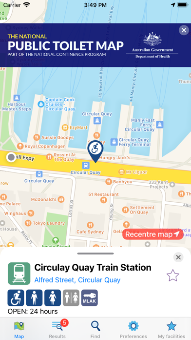National Public Toilet Map Screenshot