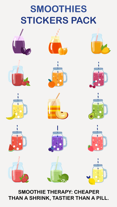 Screenshot #1 pour Smoothies Stickers Pack
