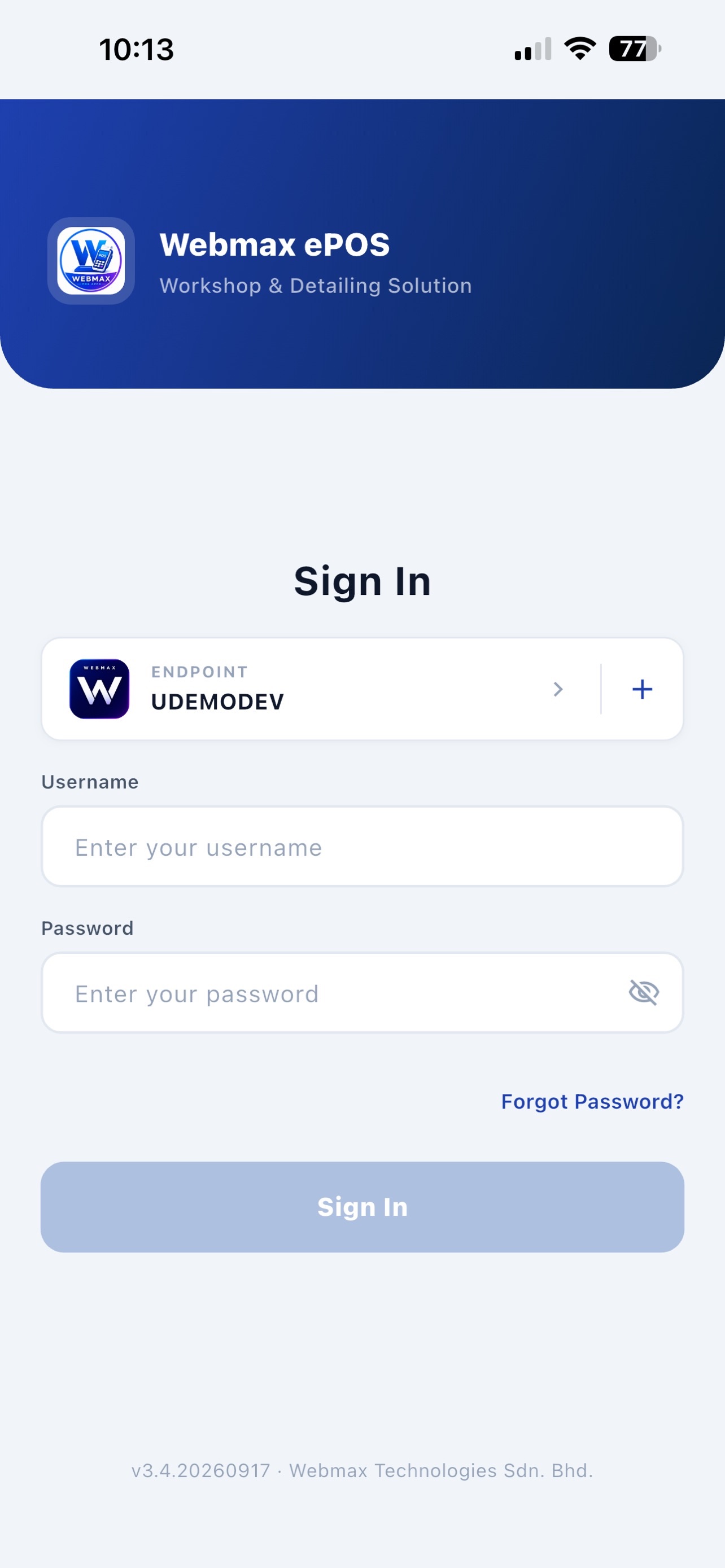 Screenshot 2 of Webmax POS