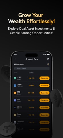 OrangeX.com: Crypto Trading iPhone screenshot