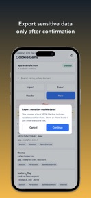 Cookie Lens: Cookie Editor screenshot