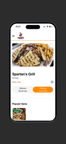 Spartan's Grill iPhone screenshot