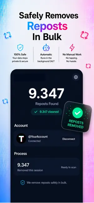 CleanTok: Repost Remover screenshot 4
