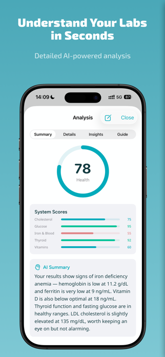 Hemio - Blood Test Analyzer Screenshot 1 of 9