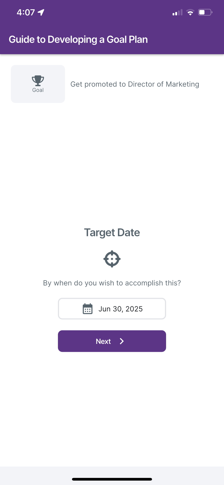 PursuitPal Goal Copilot screenshot 3