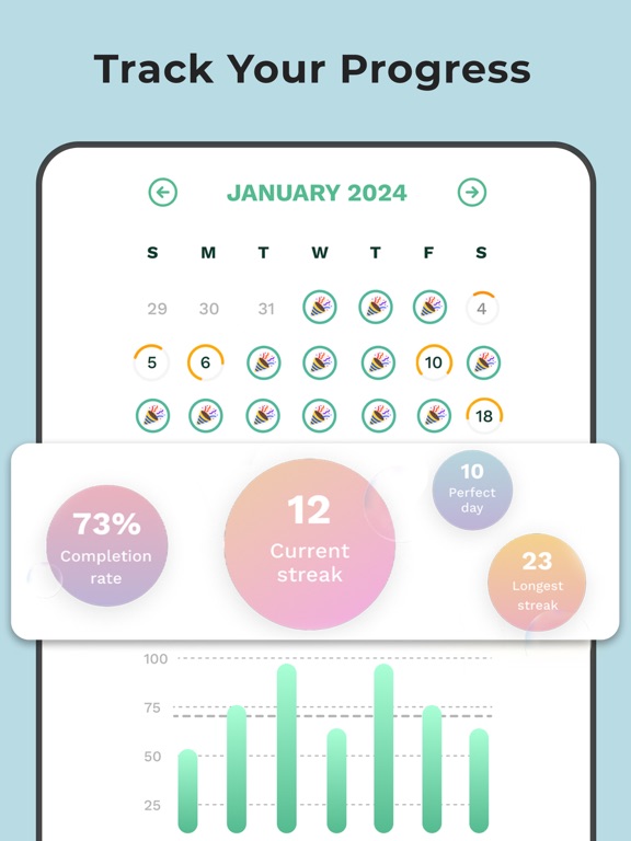 Habit Goals: Habit Tracker iPad screenshot 4 - Productivity app