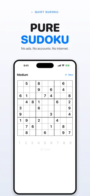 Quiet Sudoku screenshot 1