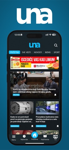 UNA TV screenshot