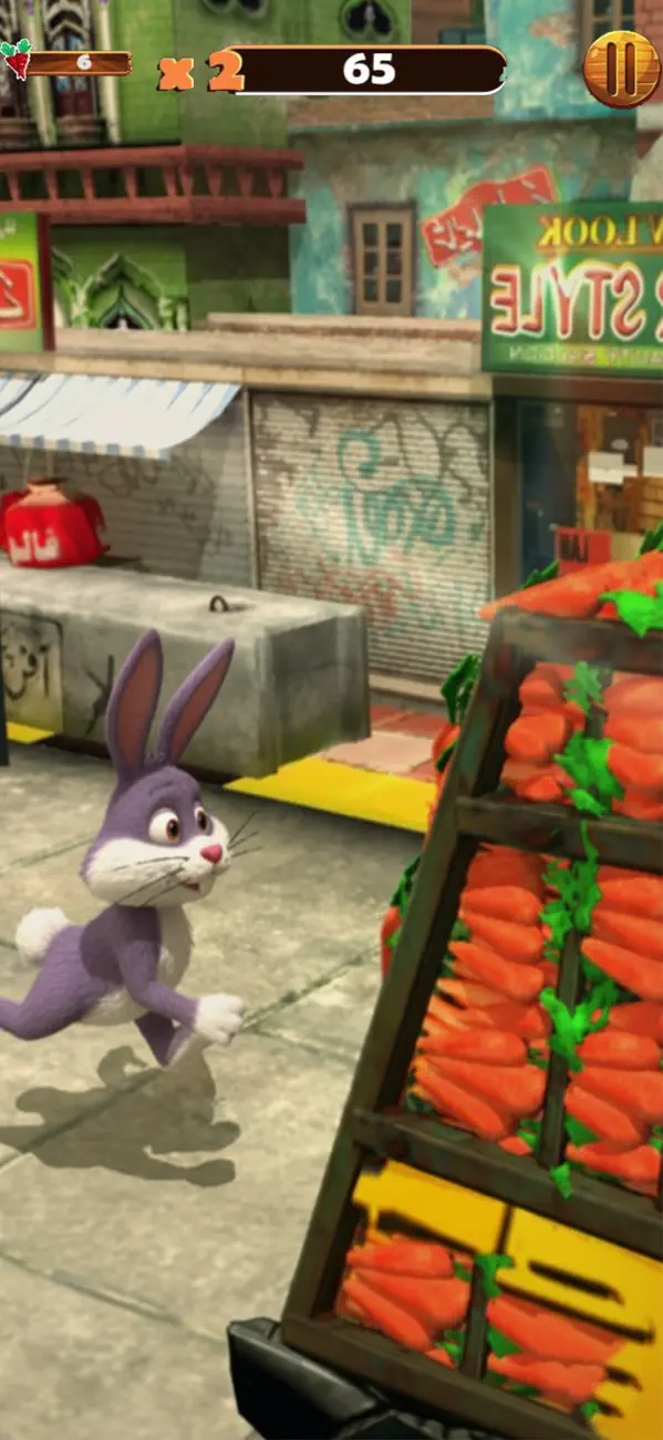 Screenshot #2 pour Lapin Street Runner Dash 3D