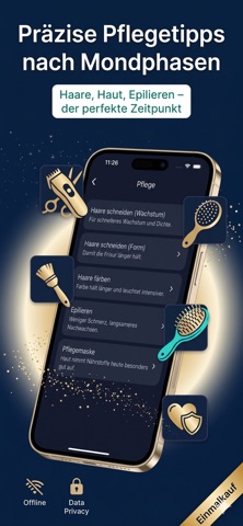 Moon Phase Calendar - MondPlan iPhone screenshot
