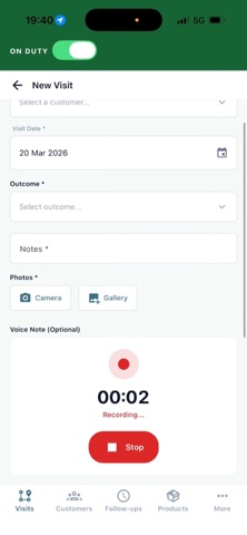 Amplifiid CRM iPhone screenshot