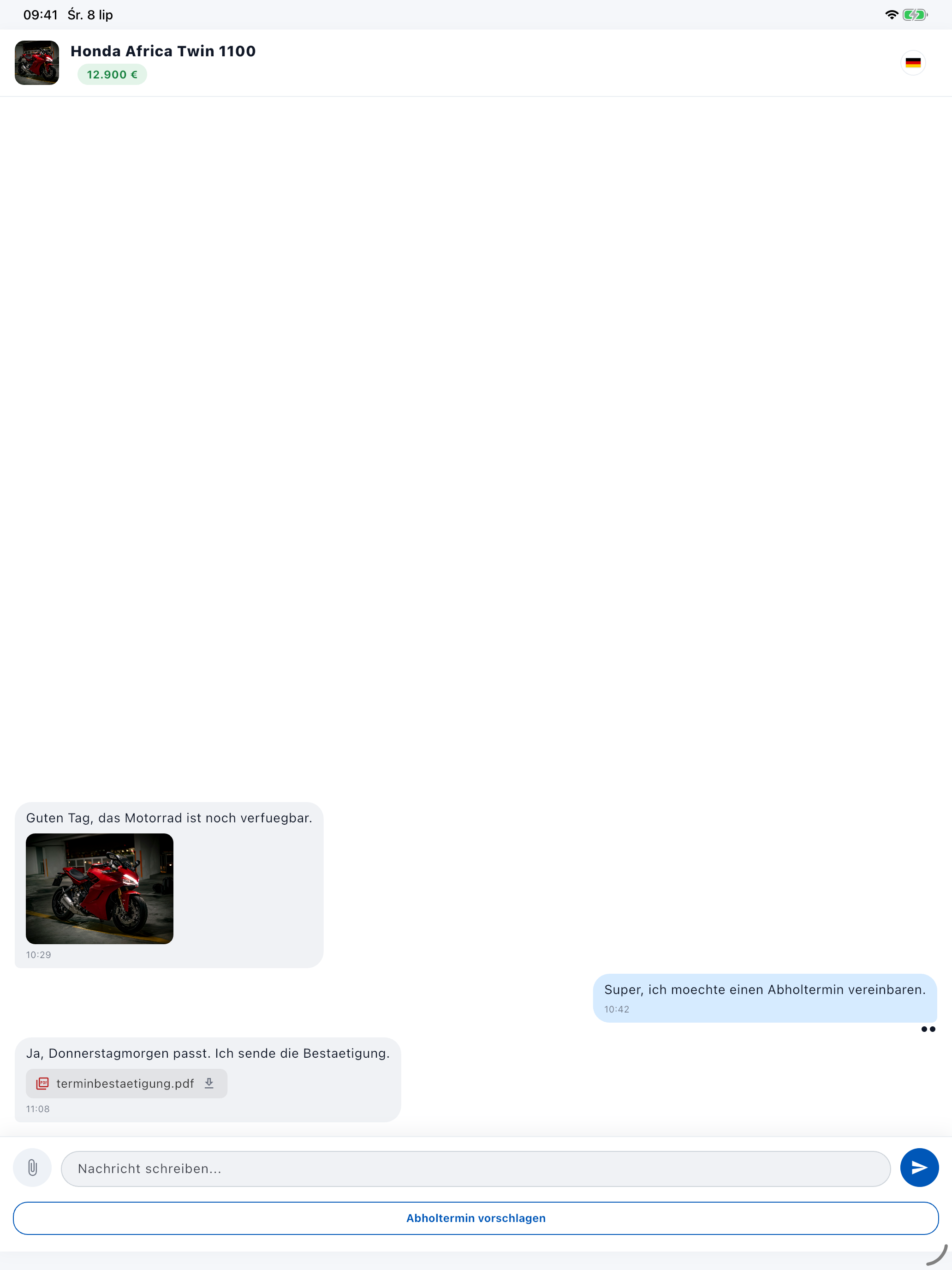 Messenger Moto-Ankauf screenshot 6