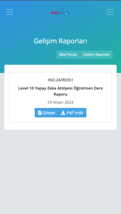 Inokids Veli Platformu Screenshot