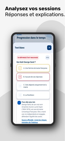 France Civique : Test & Quiz iPhone screenshot