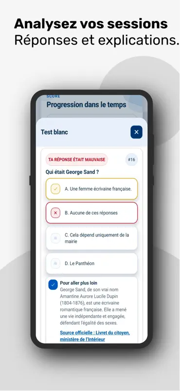 France Civique : Test & Quiz screenshot 6 of 7