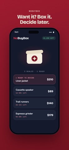 NoBuyBox: Stop Impulse Buys screenshot 1