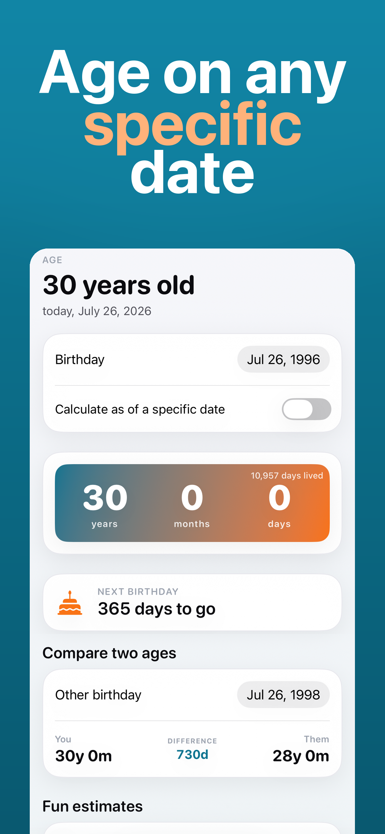 Age Calculator - Days Old screenshot 5