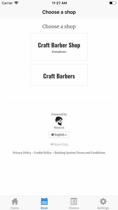 Craft Barber Shop Screenshot