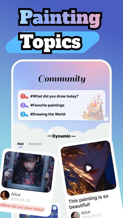 Funchat-Painting World Screenshot