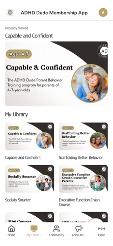 ADHD Dude Membership App screenshot