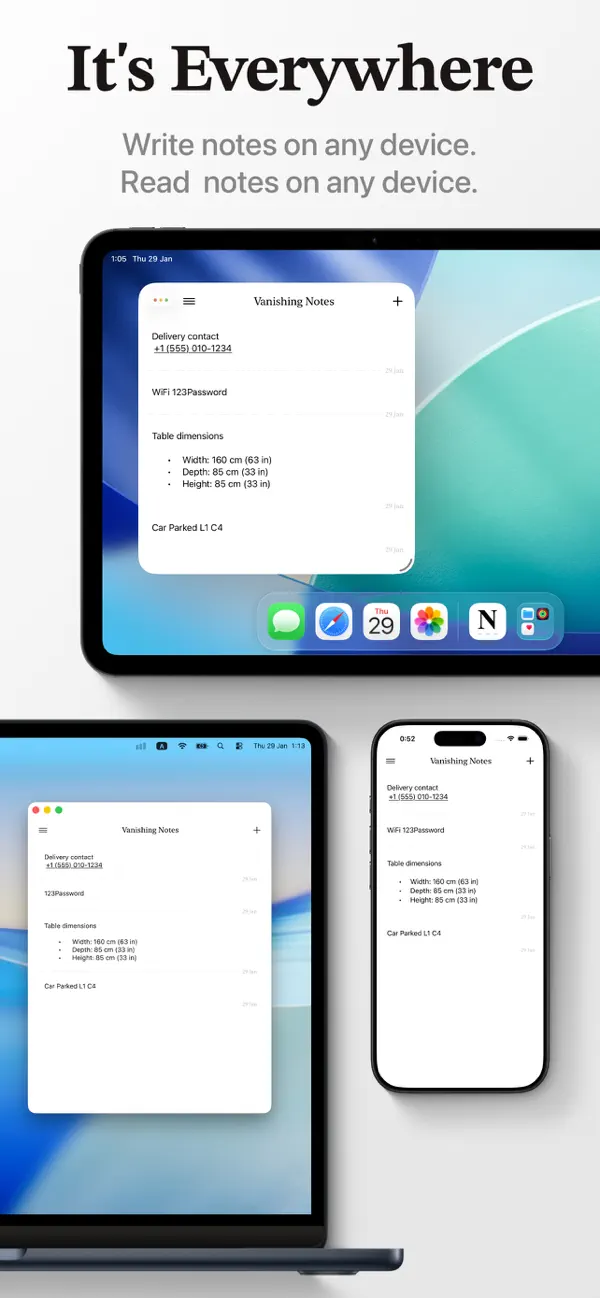 #3. Vanishing Notes (iOS) Ved: amir hayek