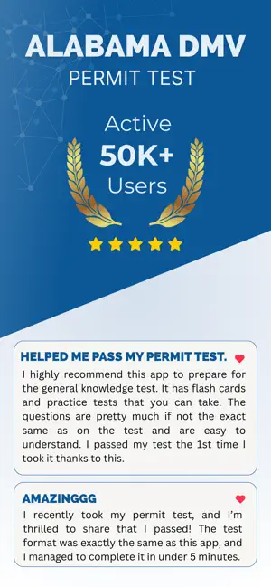 Alabama DMV Permit Practice screenshot 1