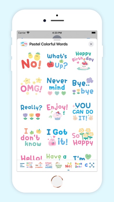 Screenshot #2 pour Pastel Colorful Words