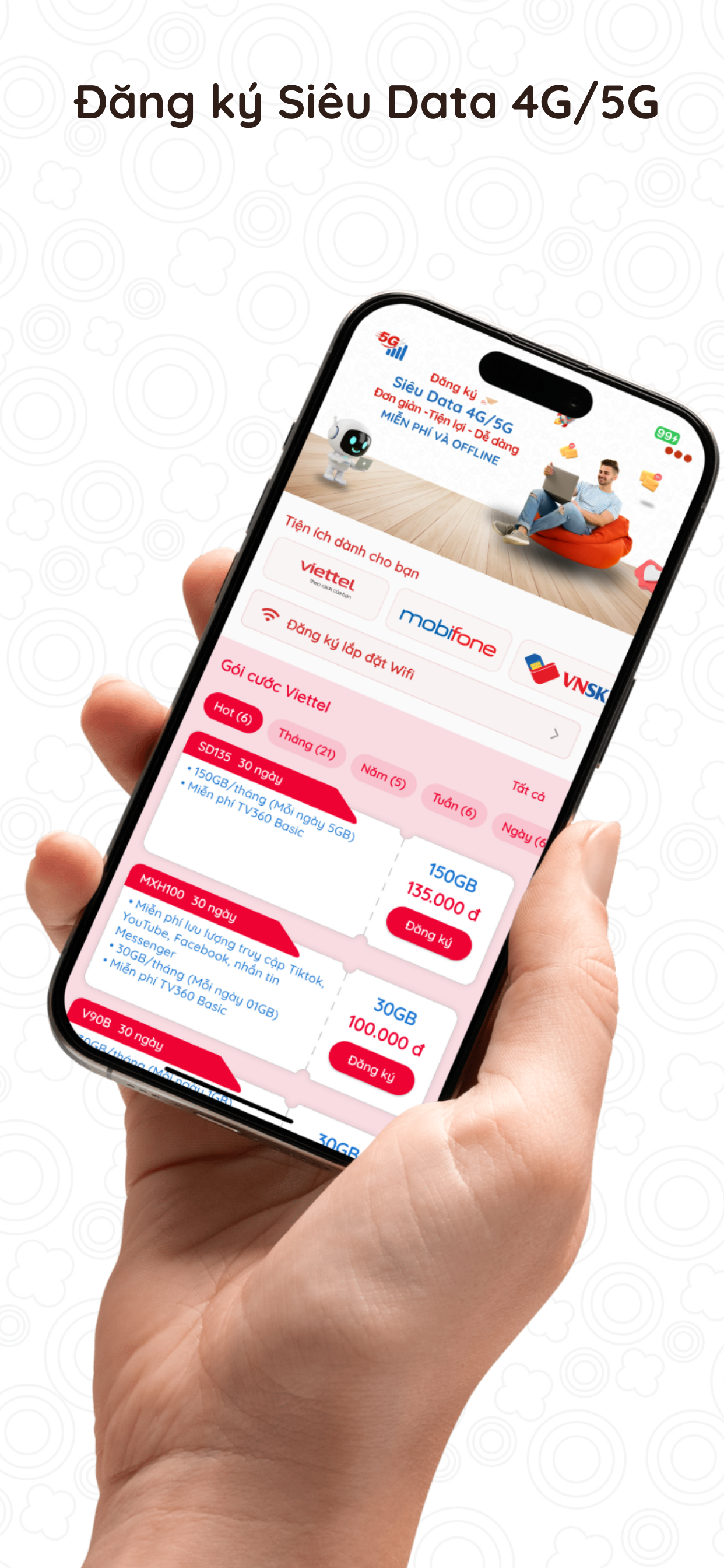Đăng ký 4G/5G