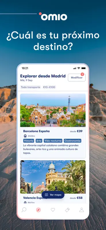 Omio: Reserva tren, bus, vuelo screenshot 7 of 7