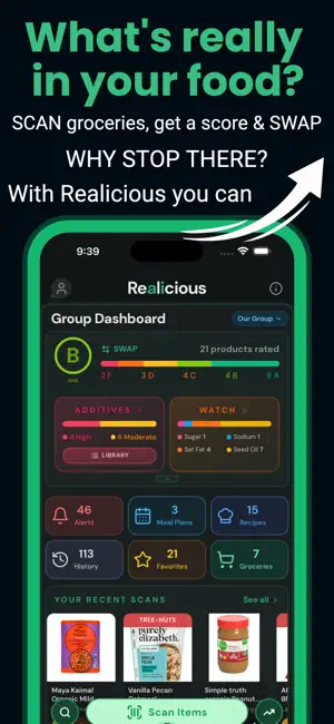 Realicious: Grocery Scanner screenshot 1