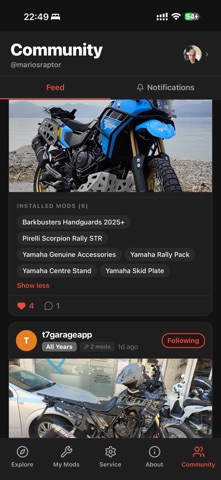 T7 Garage screenshot