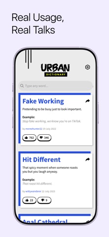 Urban Dictionary - Daily Slang iPhone screenshot