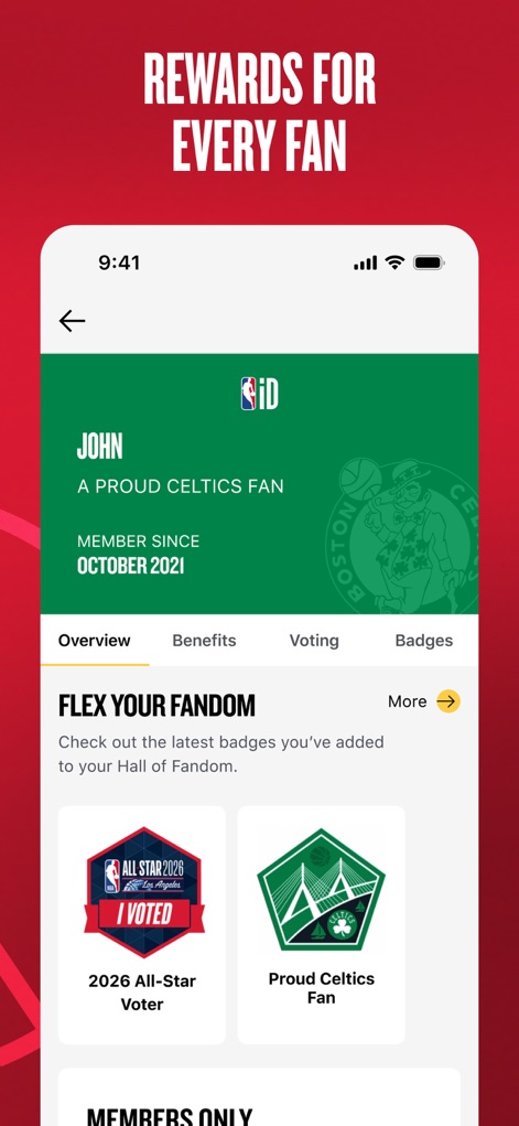 NBA: Live Games & Scores - Récompenses NBA ID
