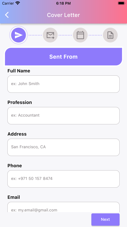#7. CV/Resume Maker (iOS) By: Omar Alshyokh