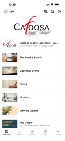 Catoosa Baptist Tabernacle Screenshot 1 of 3