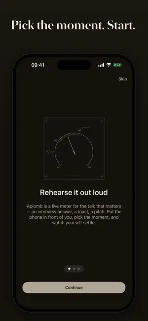 Aplomb: speech rehearsal screenshot 4