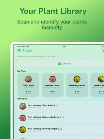 Identify Plants* iPad screenshot