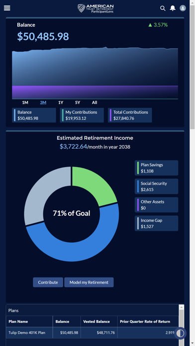 Screenshot 1 of American Trust ParticipantLens App