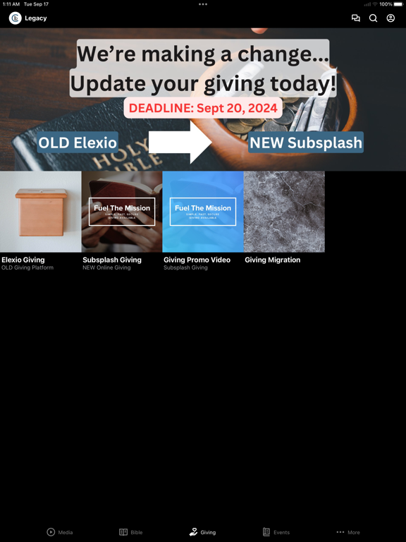 Screenshot #5 pour Legacy Bible.church