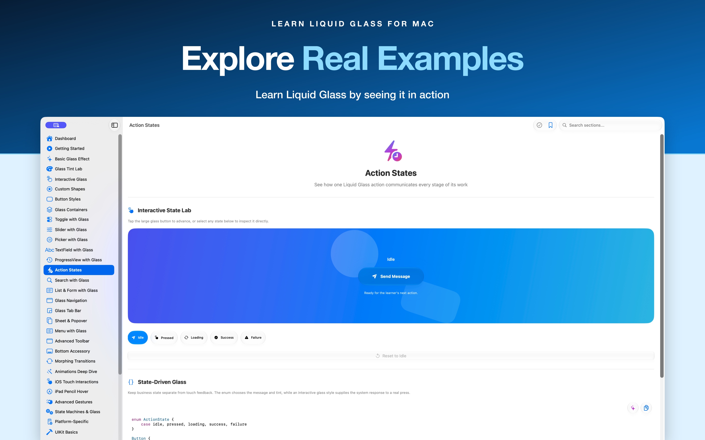 Learn Liquid Glass screenshot 8
