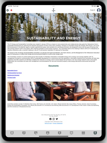 YC Member App iPad screenshot