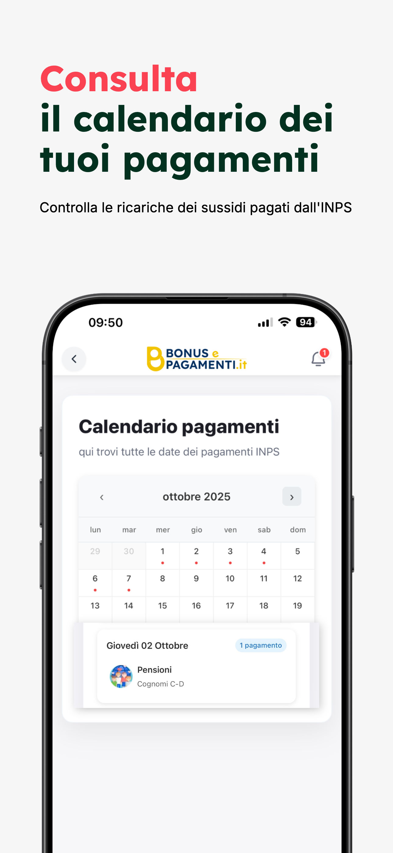 Bonusepagamenti.it - L'App!
