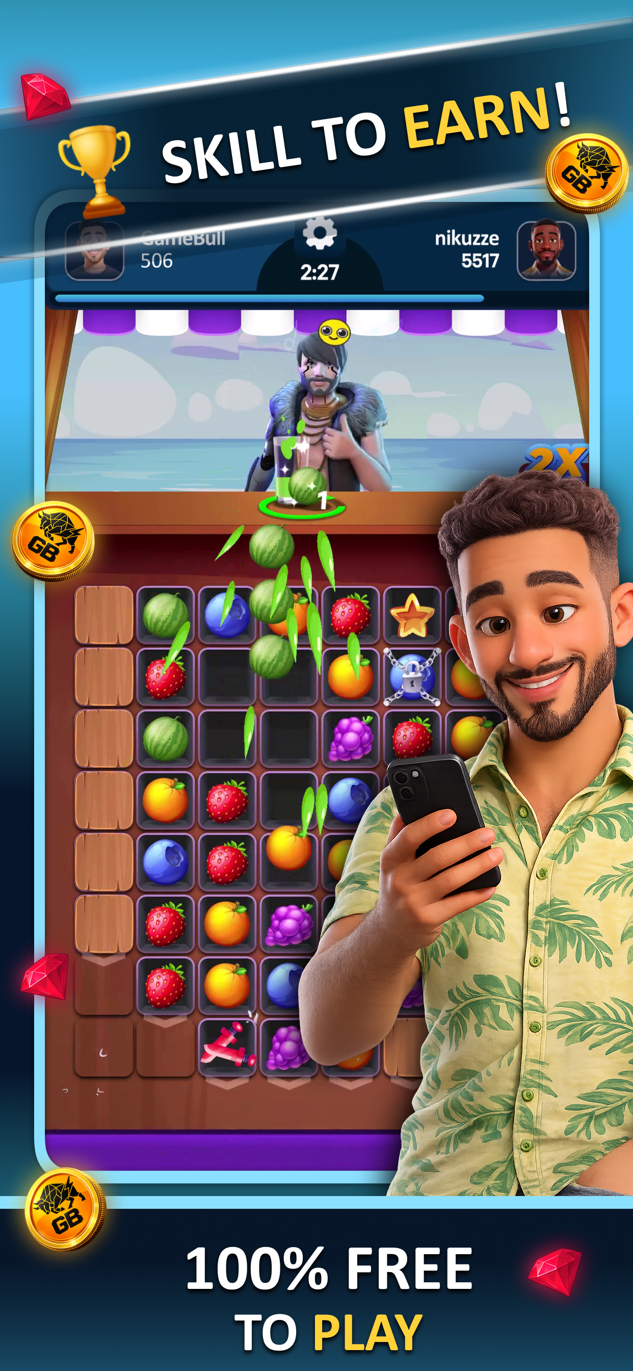 Gamebull: Play & Win Prizes